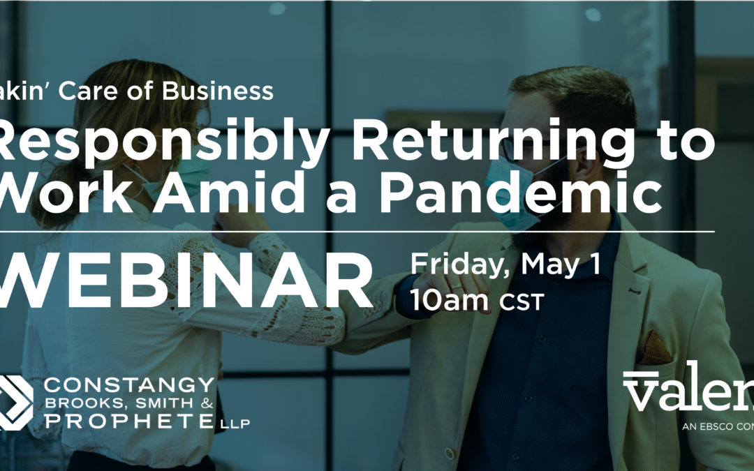 Responsibly Returning To Work Amid A Pandemic, Webinar, economy, reopen, opening america, alabama